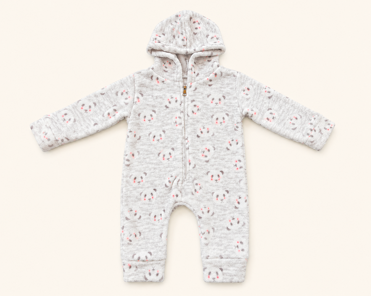 Baby Panda Hooded Jumpsuit
