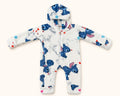 Blue Stitch Hooded Jumpsuit